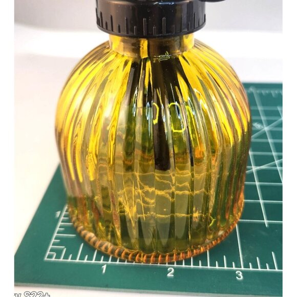 Yellow Gold Glass Mister Spray Bottle With Pump works for Plant , Hair, Crafts 6 - Picture 5 of 8